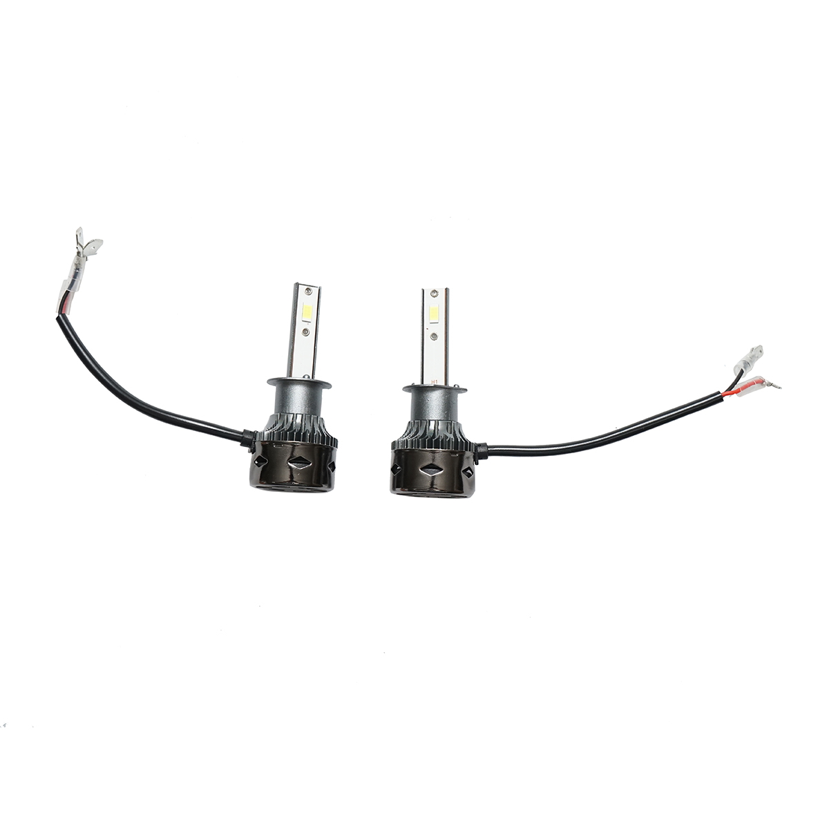 Set 2 becuri auto LED H1, 27W, 12V, lumina alb rece