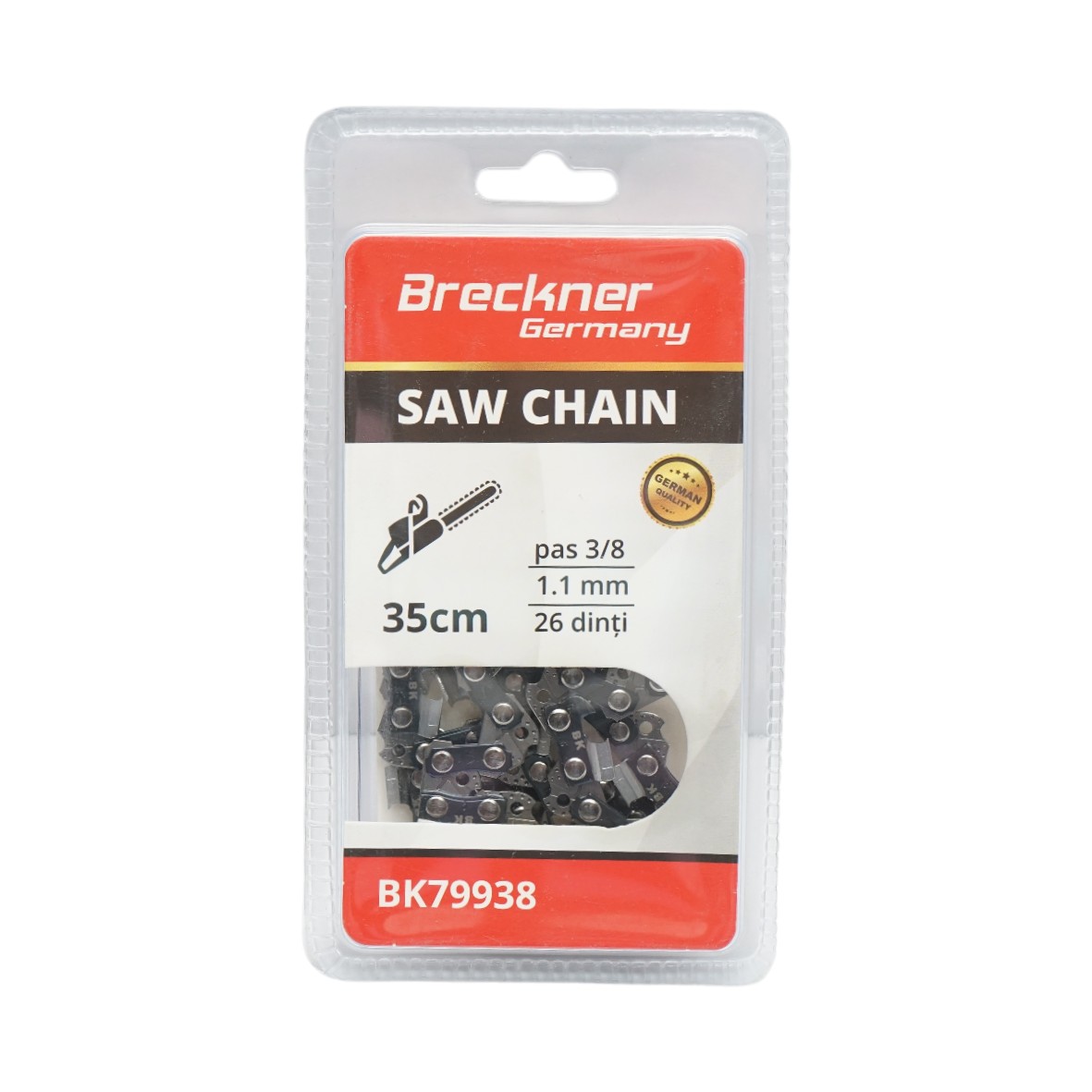 Lant drujba pas 3/8, 26 de dinti, 1.1mm, lungime 35cm Breckner Germany