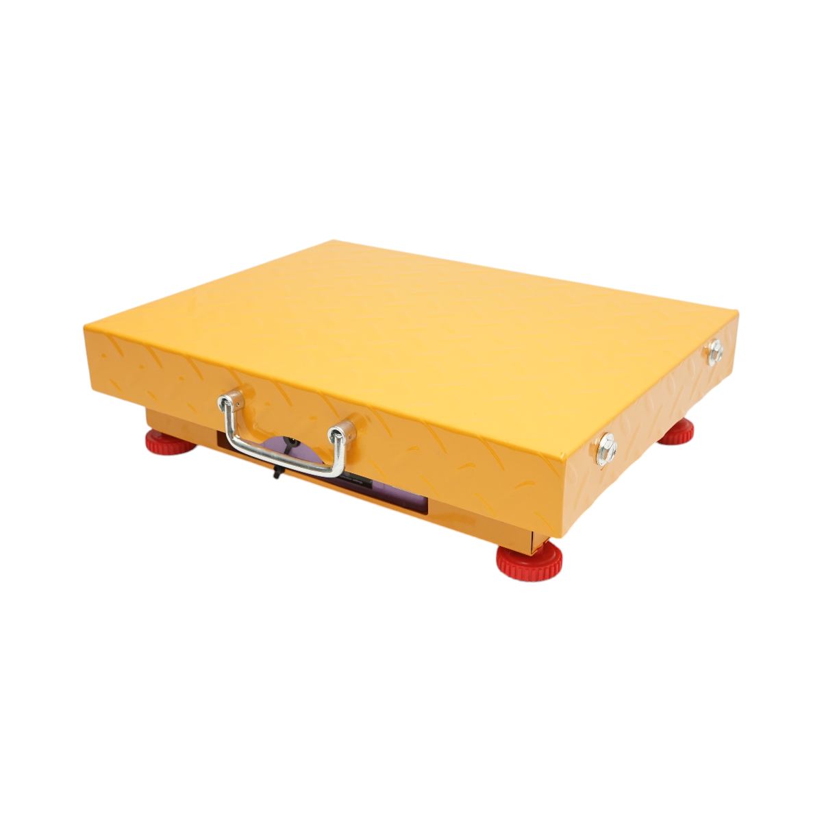 Cantar electronic de podea fara fir tip platforma 32x42 cm, capacitate 150 Kg, afisaj LCD, comunicare wireless aprox. 20 m, alimentare 220 V, baterie reincarcabila 4 V 4 Ah, platforma metal ondulat, greutate 8 Kg