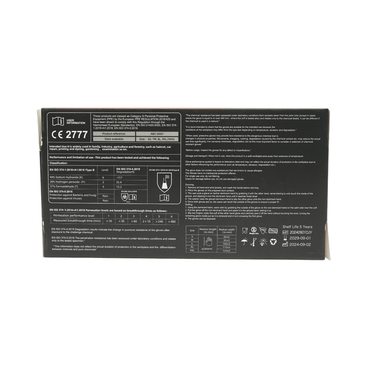 Manusi nitril negre nepudrate M, textura aderenta pe degete, latime palma 95 mm, lungime ? 240 mm, manseta cu bordura rulata, 100 buc/cutie, pentru industria alimentara, medicala, cosmetica, servicii menajere