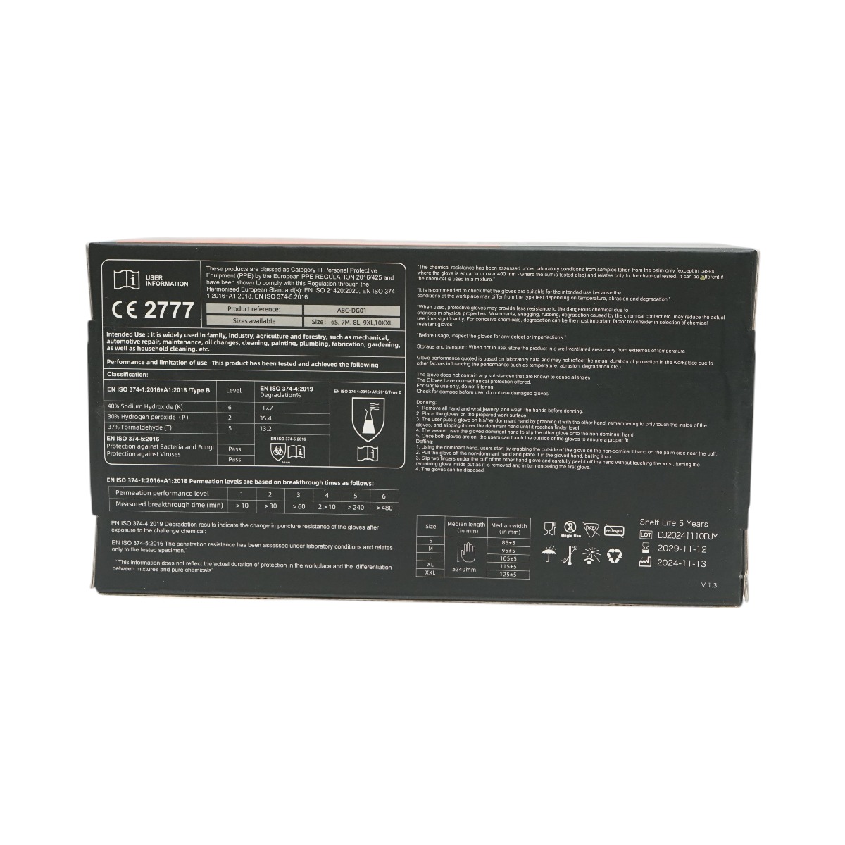 Manusi nitril negre nepudrate M, 10 mil, textura Diamond Grip, 100 buc/cutie, latime palma 95 mm, lungime ? 240 mm, manseta cu bordura rulata, pentru mecanica auto