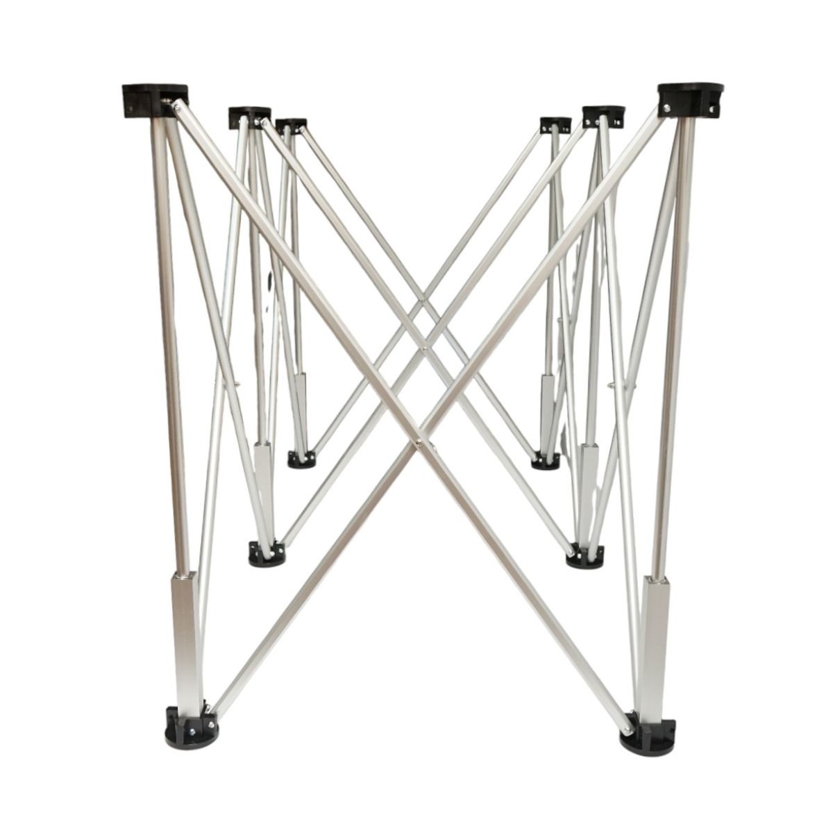 Masa de lucru pliabila tip acordeon, cadru aluminiu, 6 picioare, 116x61x72 cm