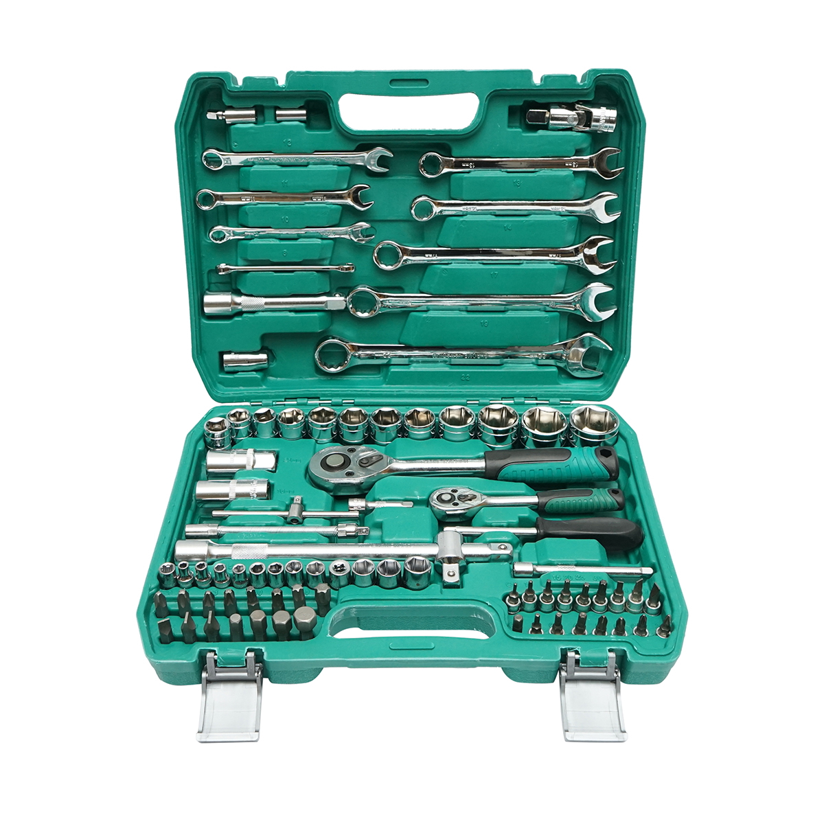 Trusa chei tubulare, fixe, torx, imbus antrenor cu clichet 82 piese Breckner Germany