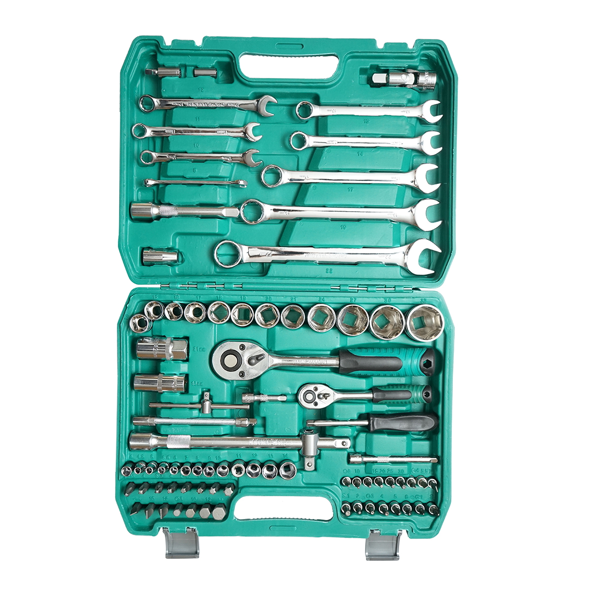 Trusa chei tubulare, fixe, torx, imbus cu antrenor cu clichet 82 piese Breckner Germany