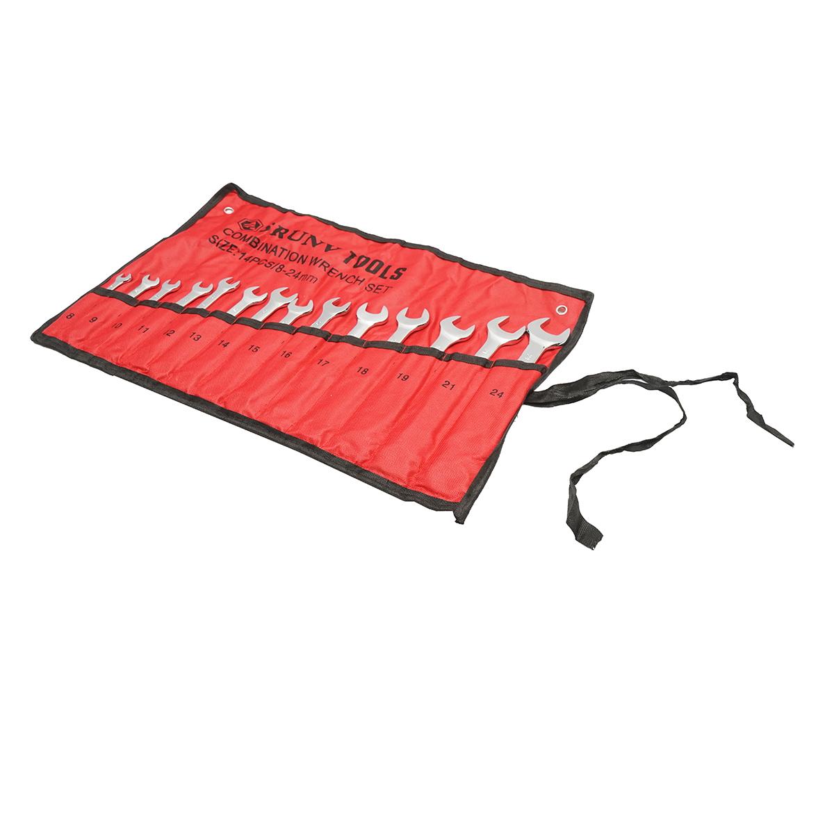 Trusa chei combinate fixe si inelare Breckner Germany, 14 piese, 8-24 mm (8, 9, 10, 11, 12, 13, 14, 15, 16, 17, 18, 19, 21, 24 mm)