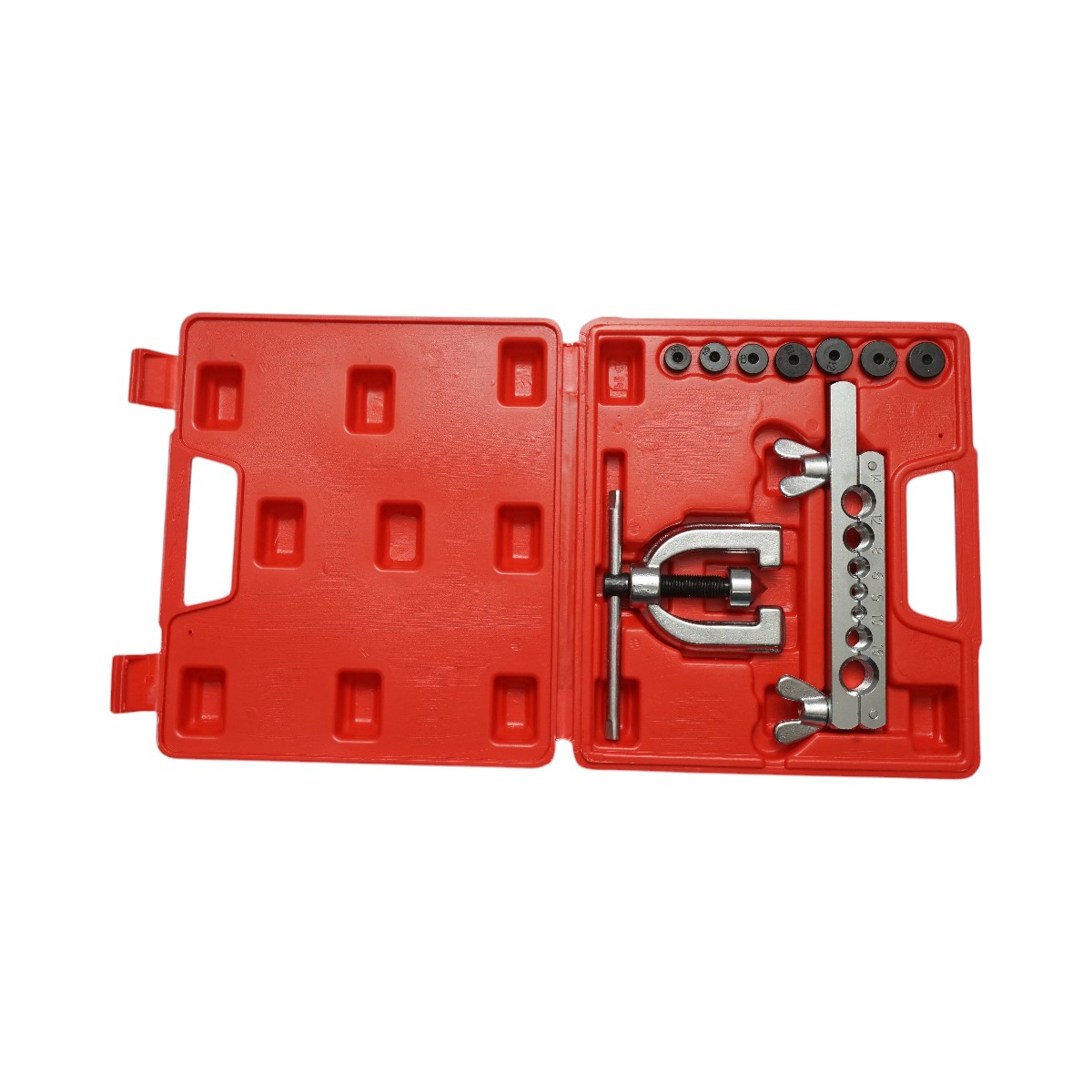 Trusa bercuit (bordurare, flansare) conducte frana sau racire Breckner Germany pentru tevi cupru/aluminiu, adaptoare/matrite otel 5-16 mm