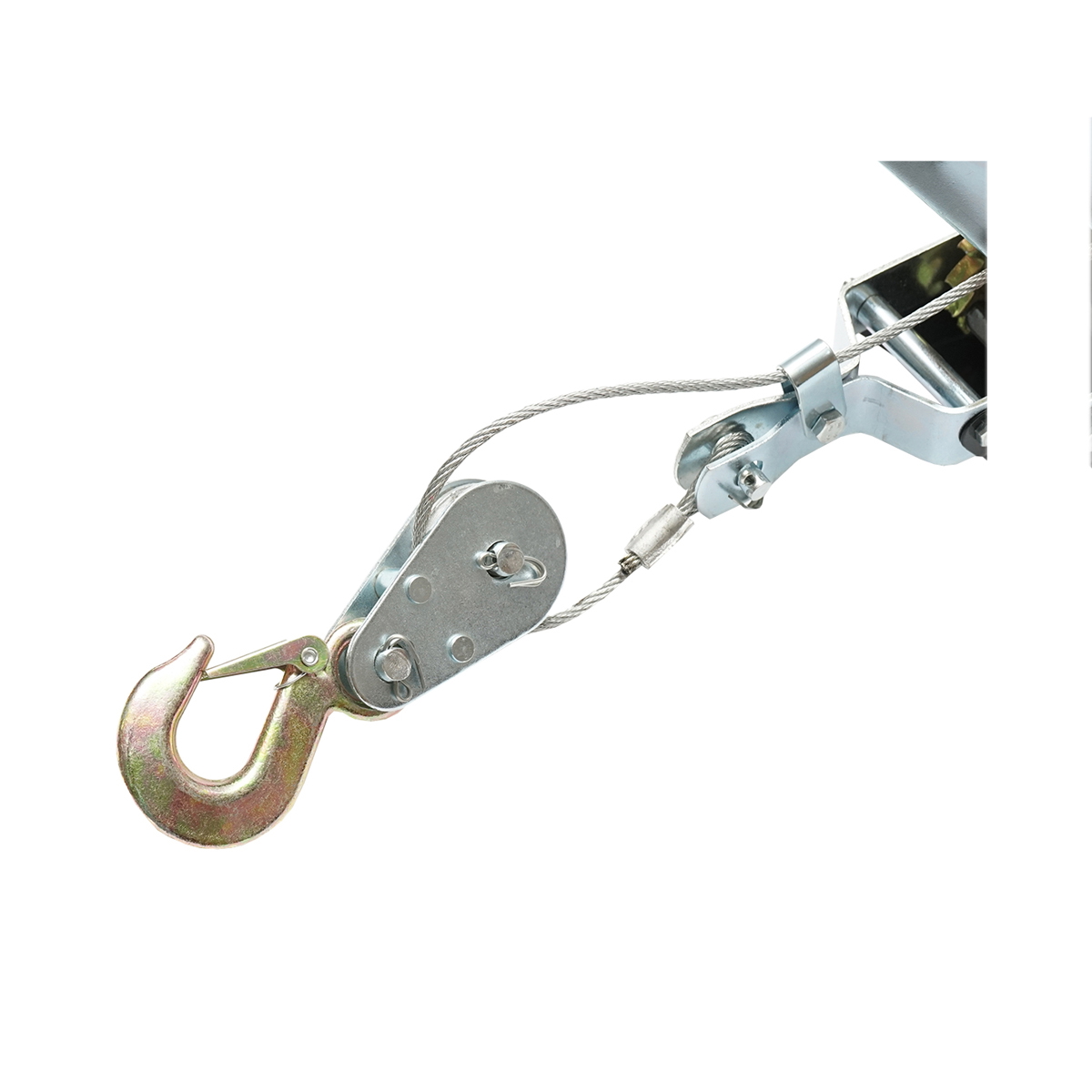 Troliu manual 2000 Kg, cablu de otel 4 mm, lungime cablu 900 mm