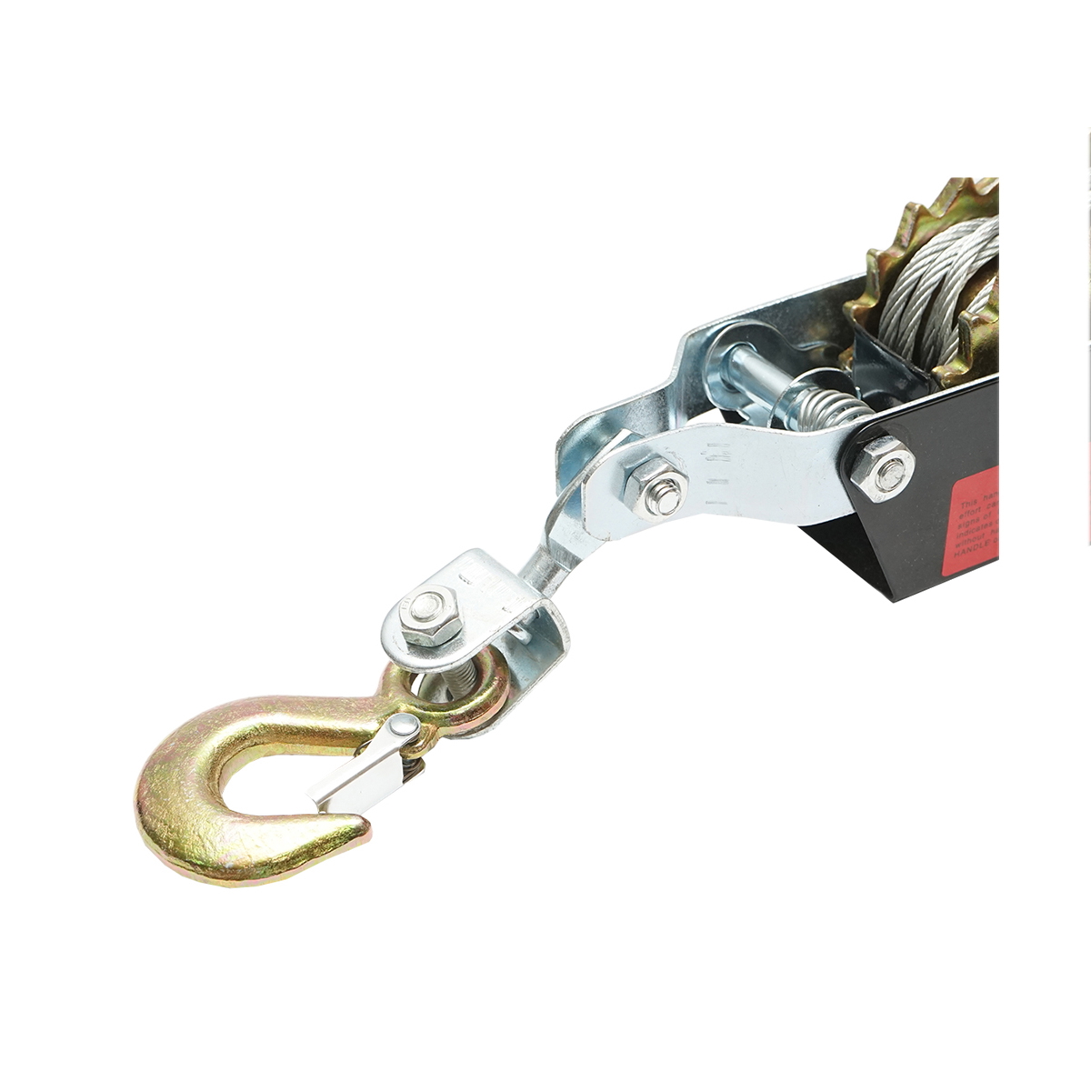 Troliu manual 1000 Kg cu cablu de otel, lungime cablu 1135 mm, diametru 4 mm