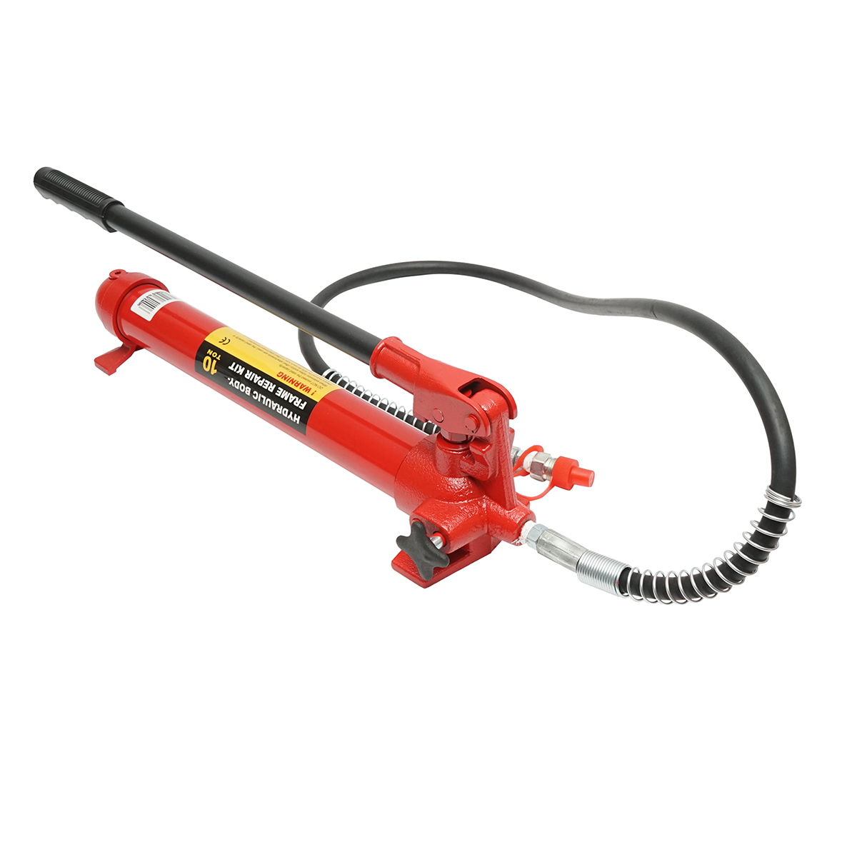 Presa hidraulica manuala pentru lucrari de tinichigerie, sarcina maxima 10T, furtun 1400 mm, diametru pompa 55 mm, diametru furtun 20 mm