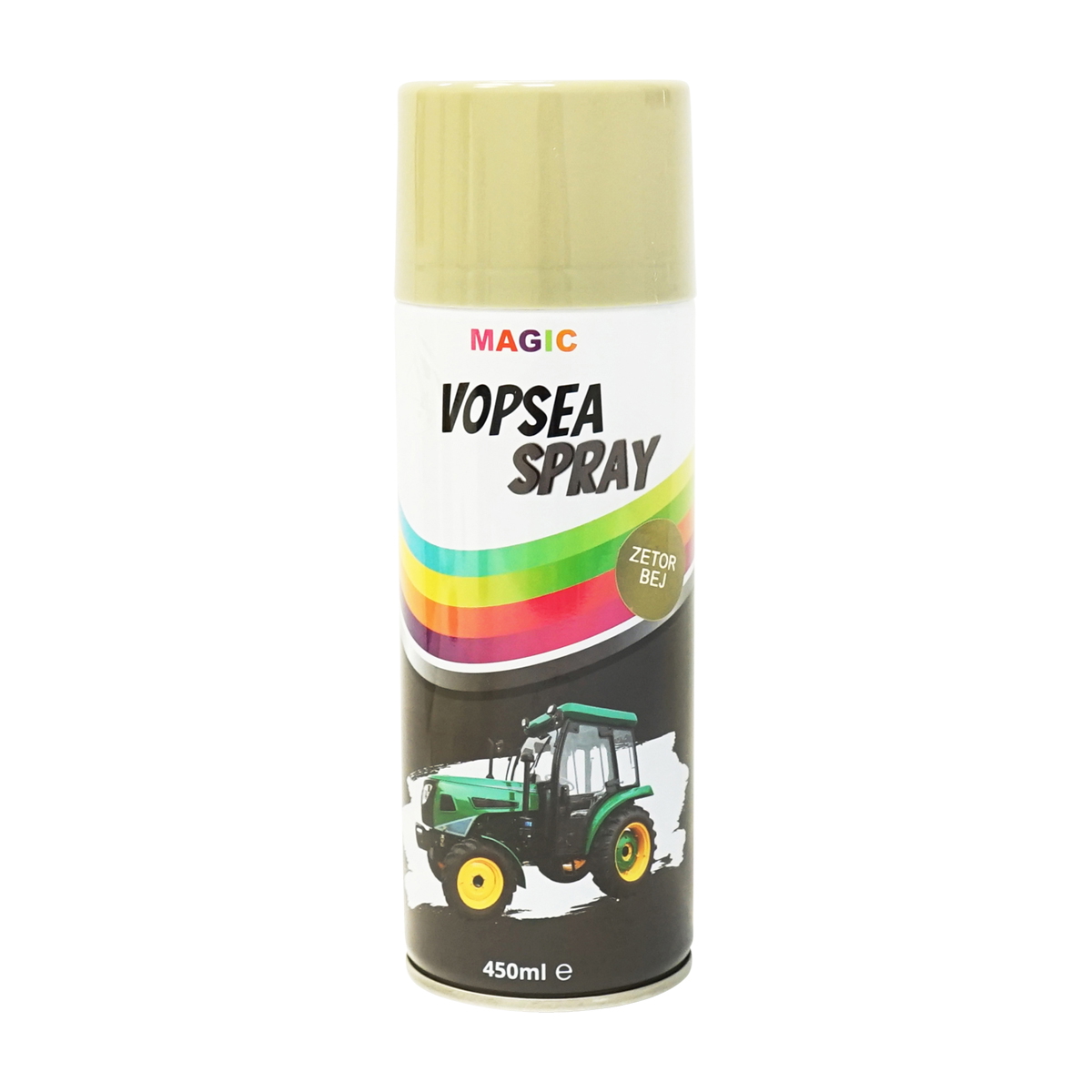 Spray vopsea auto BEJ GREY OLIVE tip Zetor profesionala cu uscare rapida 450ml MAGIC