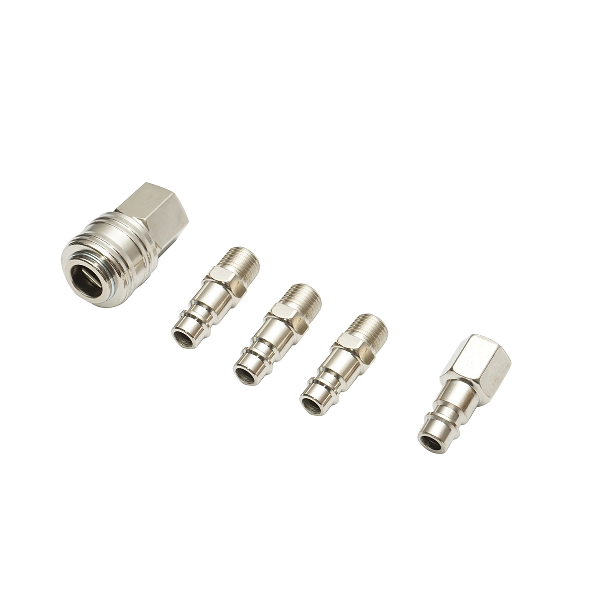 Set 5 cuple rapide 1/4'' pentru furtun aer comprimat si scule pneumatice Breckner Germany, dimensiune filet 1/4''
