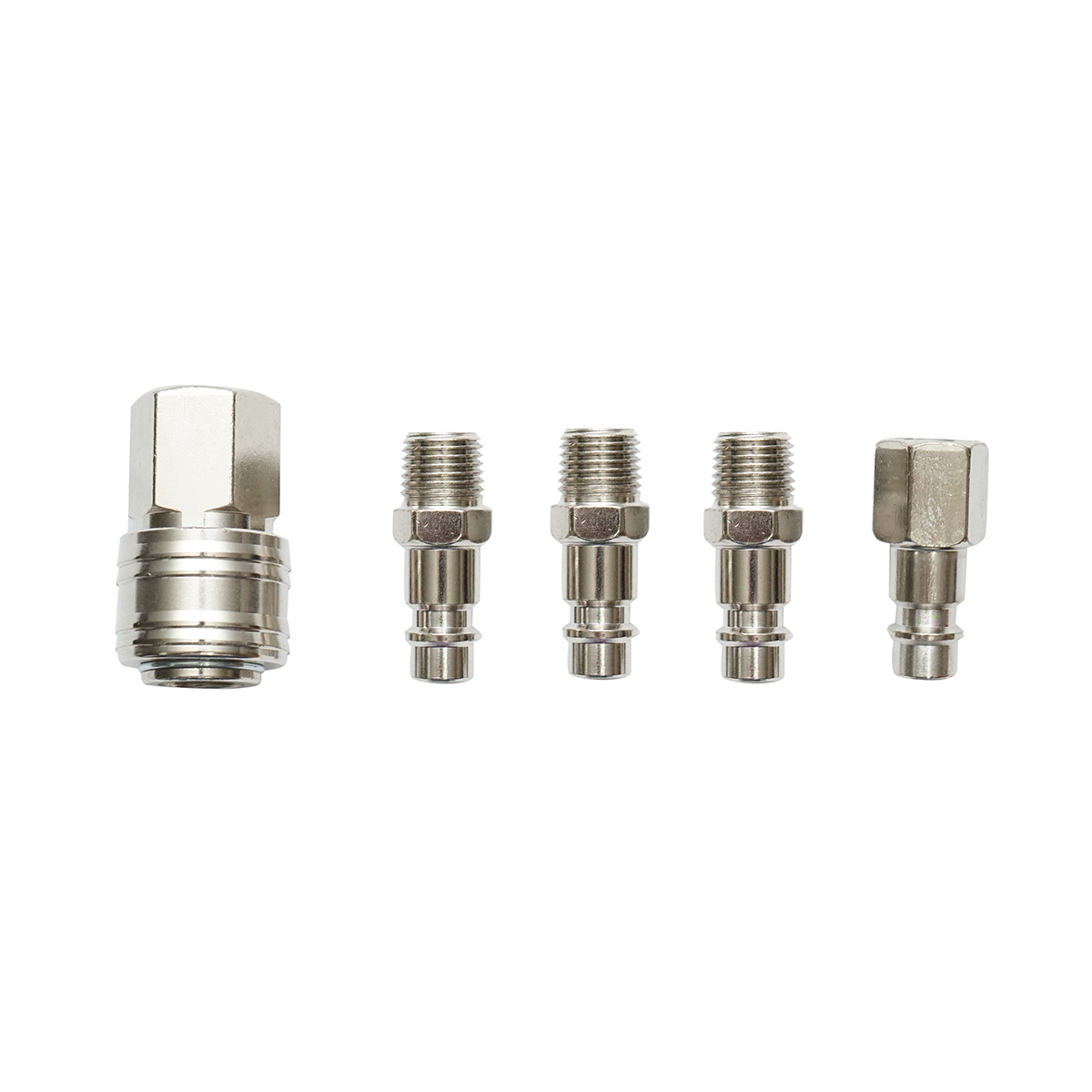 Set 5 cuple rapide 1/4'' pentru furtun aer comprimat si scule pneumatice Breckner Germany, dimensiune filet 1/4''