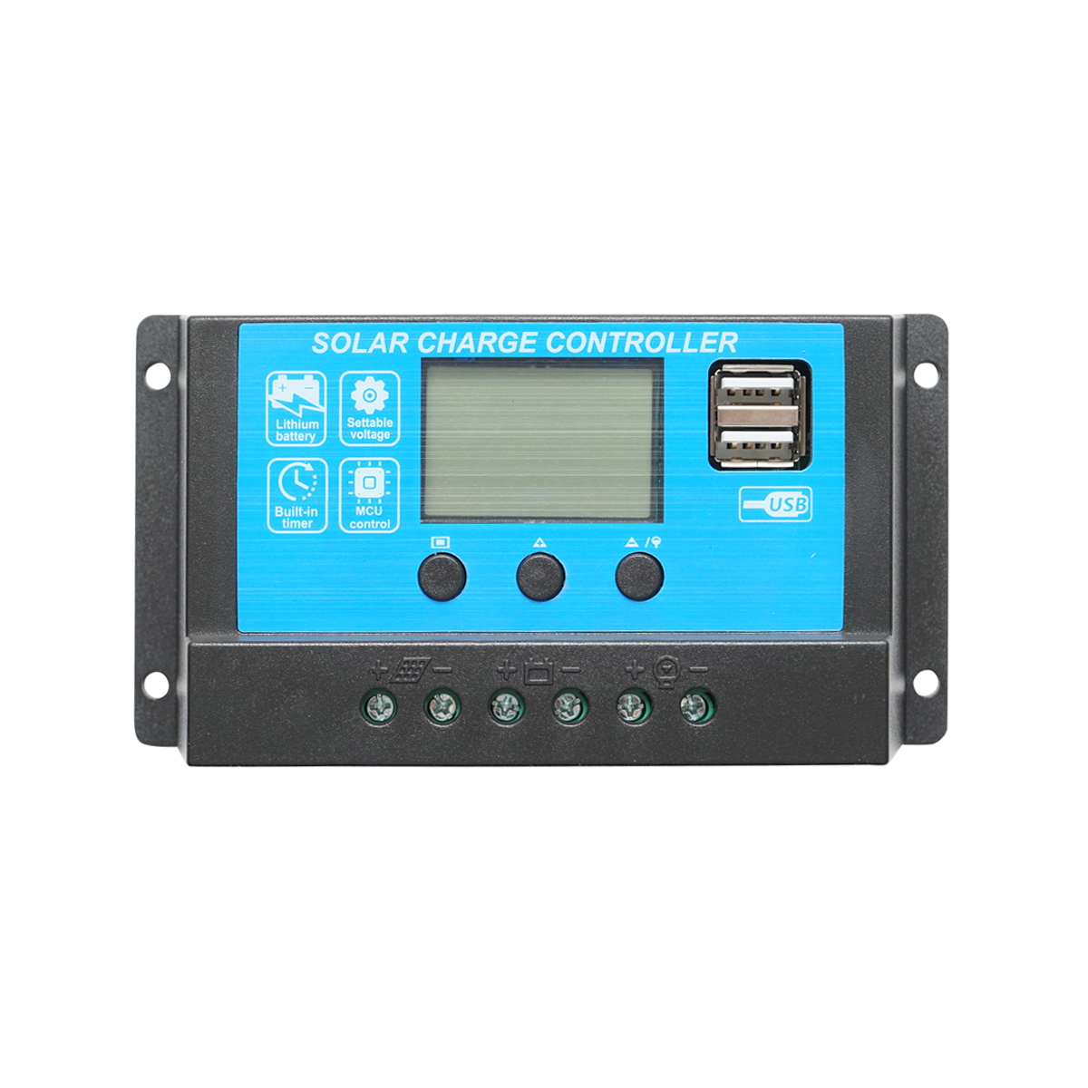 Regulator tensiune pentru panou solar 12/24V, 20A, 2X port USB Breckner Germany