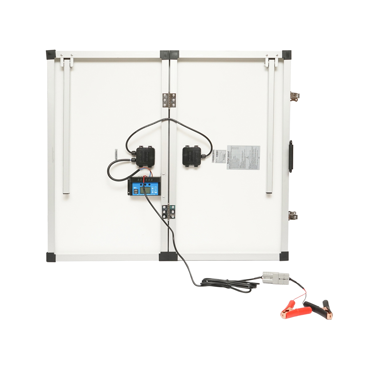 Panou solar 120W fotovoltaic monocristalin tip valiza cu regulator de tensiune 12/24V 20Ah 2 USB-uri Breckner Germany