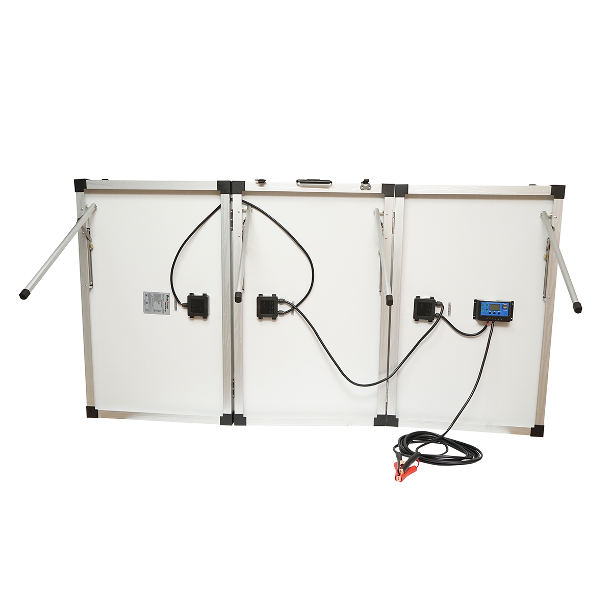 Panou solar 240W portabil fotovoltaic monocristalin tip valiza cu regulator tensiune 12/24V 20Ah 2 USB-uri Breckner Germany