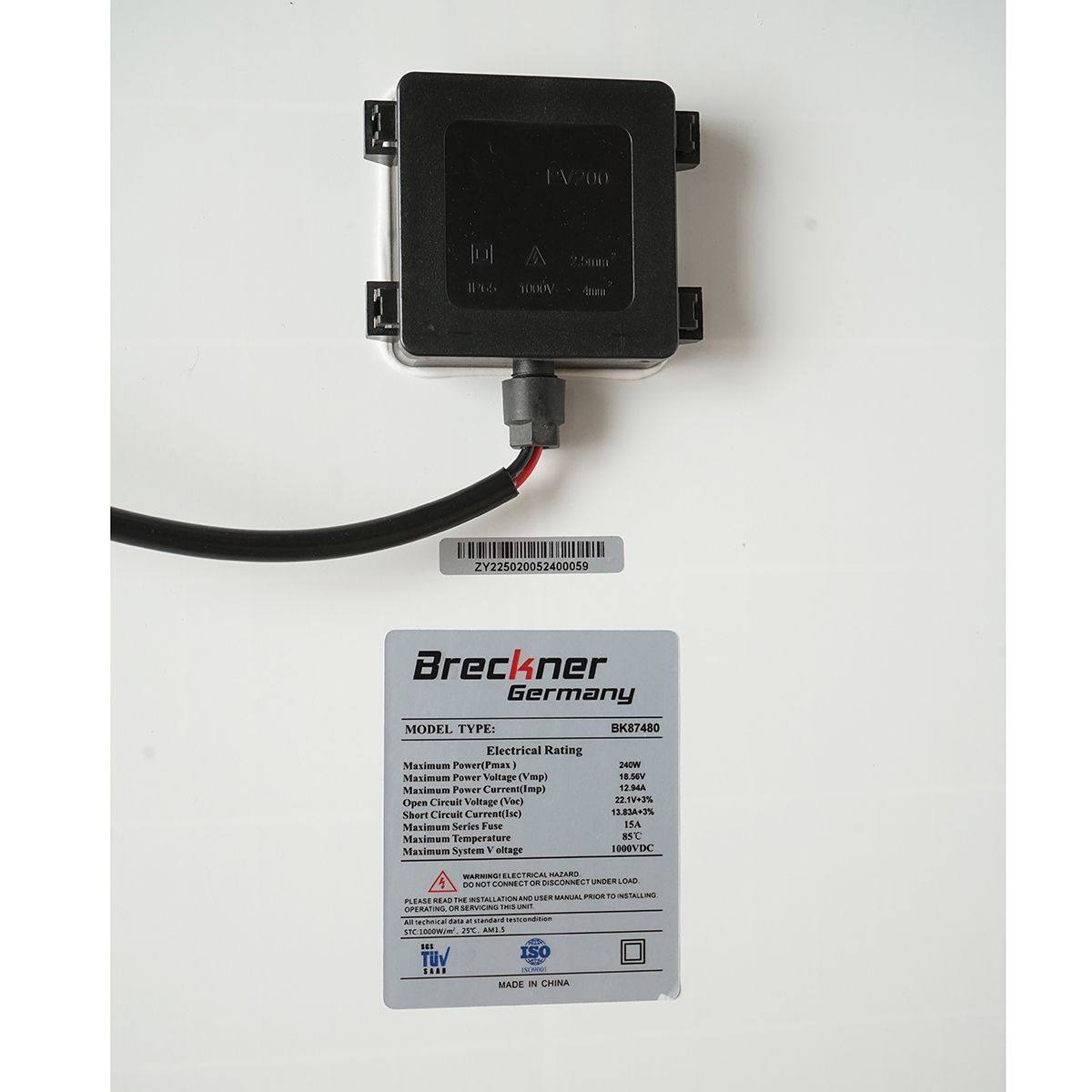 Panou solar 240W portabil fotovoltaic monocristalin tip valiza cu regulator tensiune 12/24V 20Ah 2 USB-uri Breckner Germany