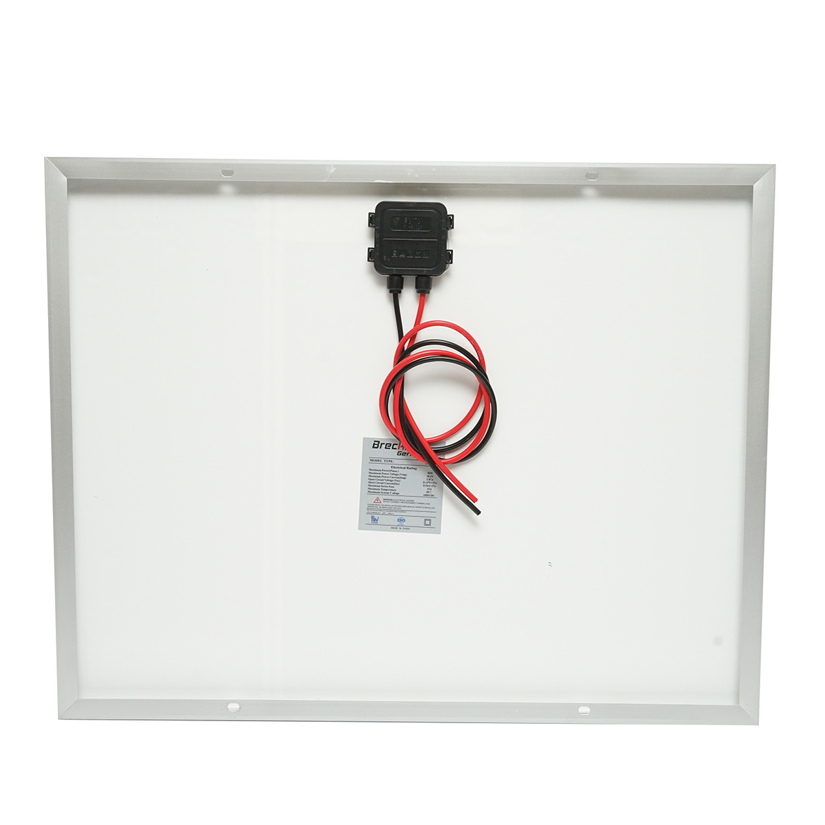 Panou solar 50W fotovoltaic policristalin cu cablu 90cm si tensiune maxima de 18V 670x530x20mm Breckner Germany