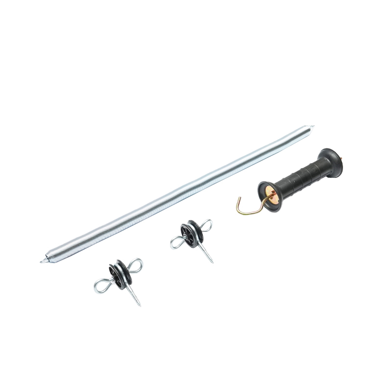 Set maner poarta cu arc si izolatori dubli pentru gard electric Breckner Germany