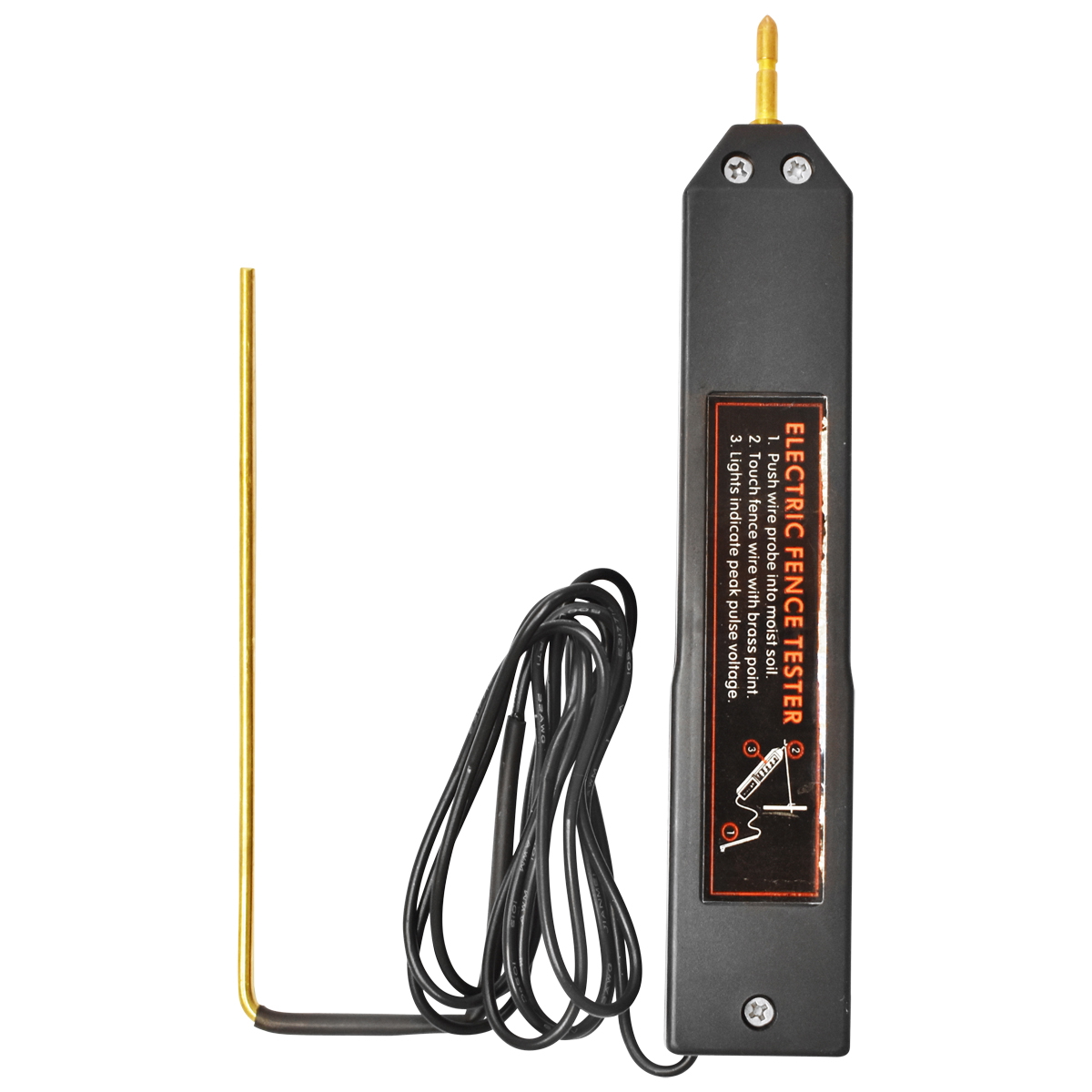 Tester tensiune gard electric Breckner Germany, 180 mm, varf metalic 210 mm, 2000-3000-4000-6000-8000 V