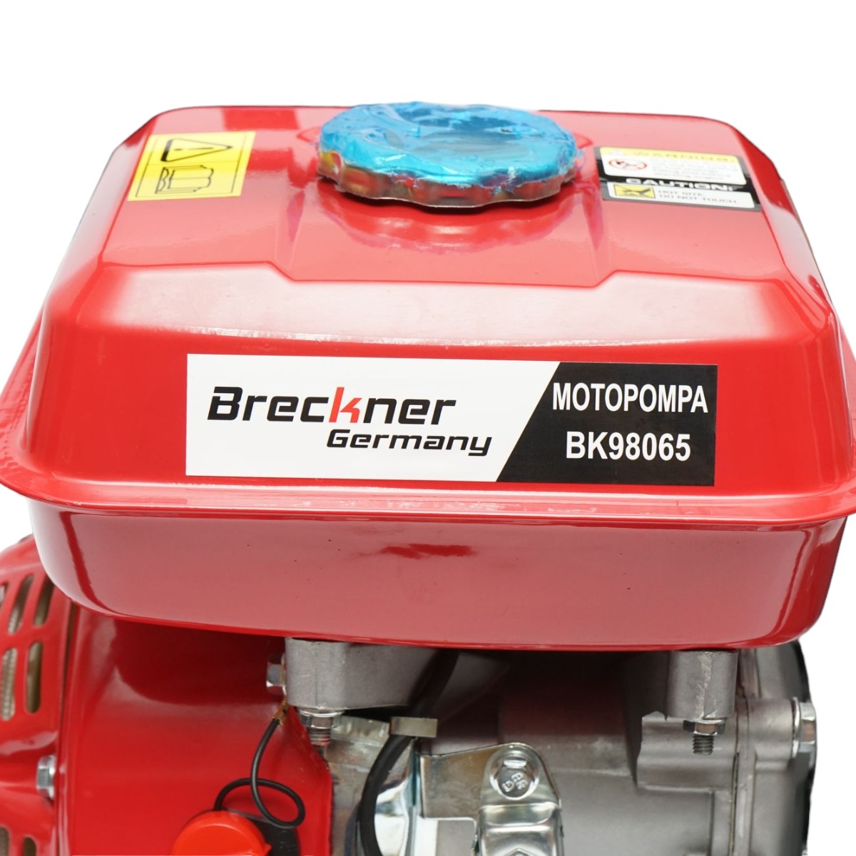 Motopompa benzina Breckner Germany WP20 7.5CP, 2 toli (50 mm), debit 30 m3/h, absorbtie 8 m, refulare 30 m, 3600 rpm, 196 CC, rezervor 3.6 L, 22 Kg