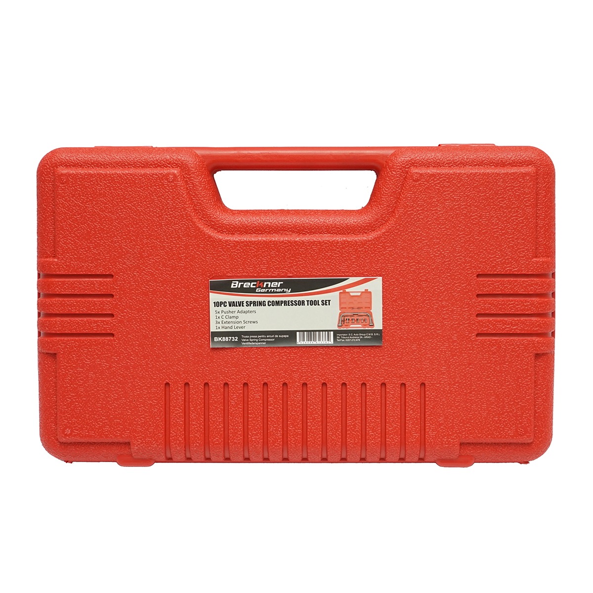 Presa arcuri supapa Breckner Germany pentru masini si motociclete, adaptoare 16-19-23-25-30 mm, distantiere 2