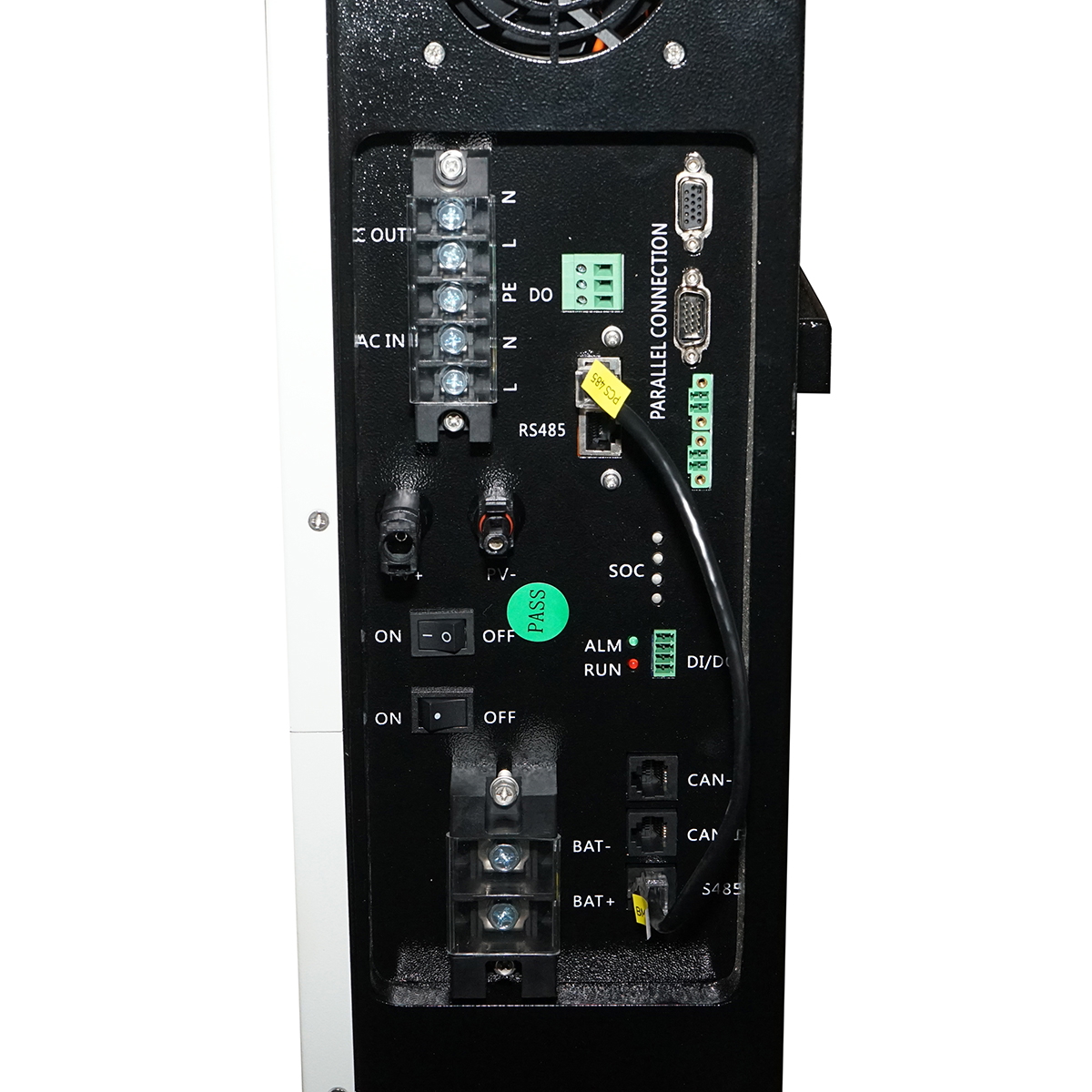 Invertor solar hybrid 5KW ON/OFF GRID, baterie integrata 10KW Li-ion LifePo4 51.2V, 200Ah, monofazic IP54