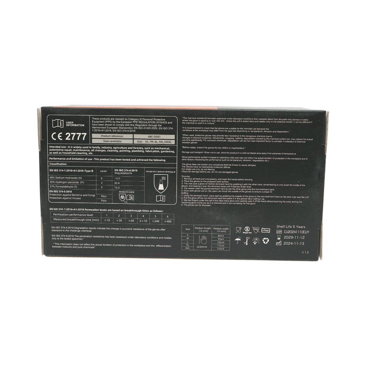 Manusi nitril portocalii nepudrate Diamond Grip marimea M, 10 mil, latime palma 95 mm, lungime ? 240 mm, 100 buc/cutie, pentru mecanica auto si industria chimica