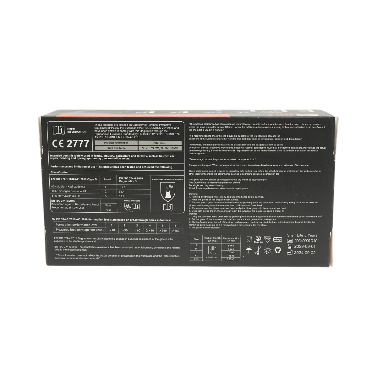 Manusi nitril sintetic negre nepudrate Marimea M, latime palma 95 mm, lungime ? 240 mm, manseta cu bordura rulata, 100 buc/cutie, pentru mecanica auto si uz general