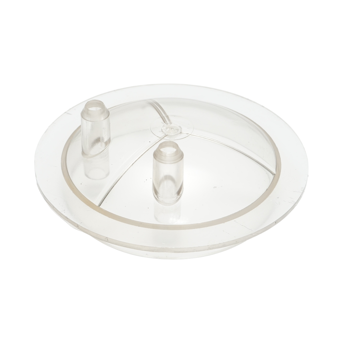 Capac transparent bidon 30L cu 2 iesiri pentru aparat de muls vaci Breckner Germany