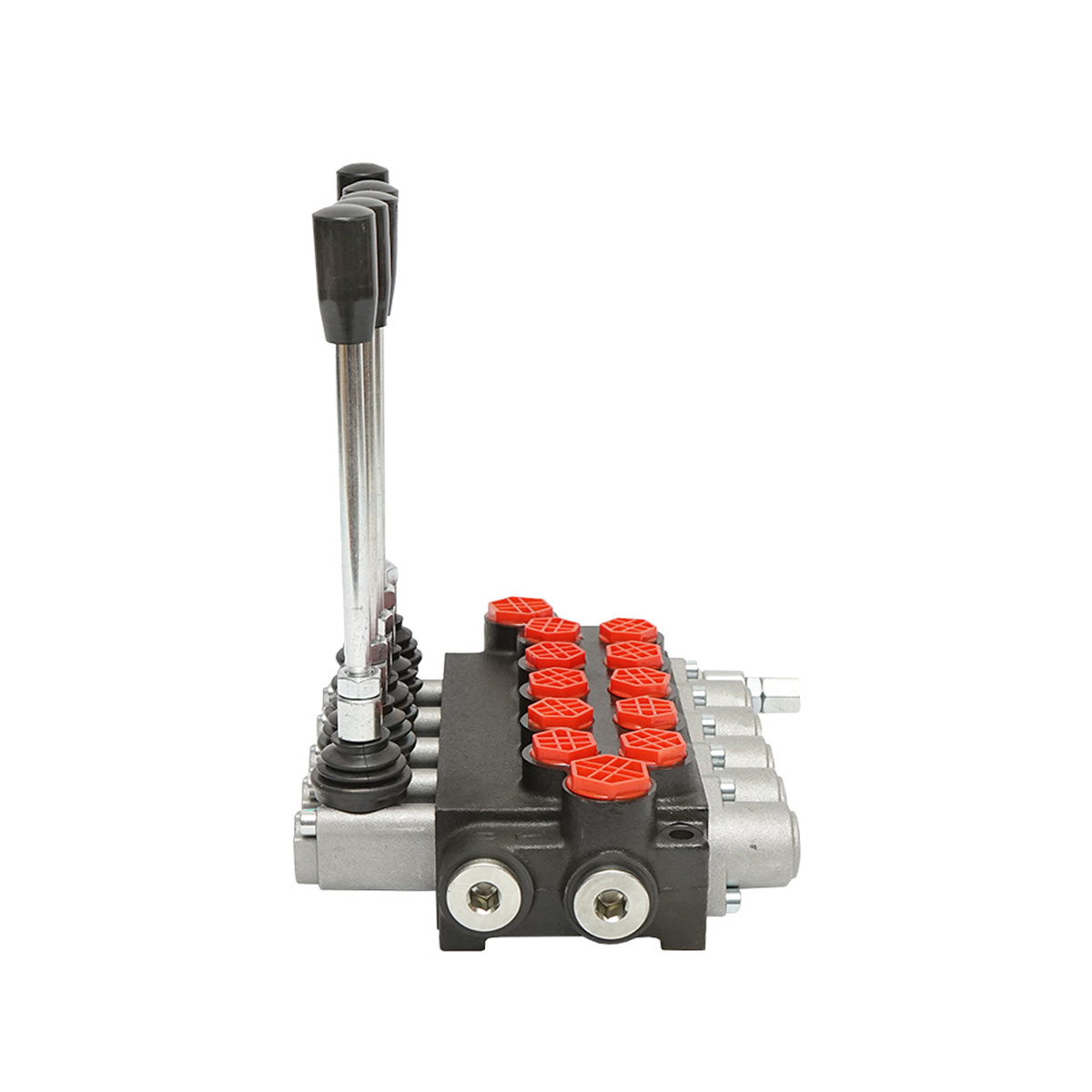 Distribuitor hidraulic cu 5 manete debit 40L/min cu levier si reductie incluse -15 /+80 Breckner Germany