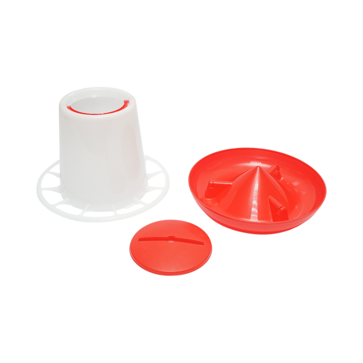 Hranitoare pentru pui si pasari de curte Breckner Germany, CAPACITATE 2 kg, diametru jos 250 mm, inaltime 220 mm, diametru cilindru 135 mm, greutate 184 g