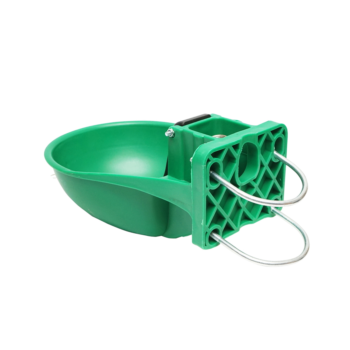 Adapatoare plastic pentru vaci 2 L Breckner Germany, 330x230x140 mm, racord 20 mm, brida 100x90x6.6 mm, 1.058 kg