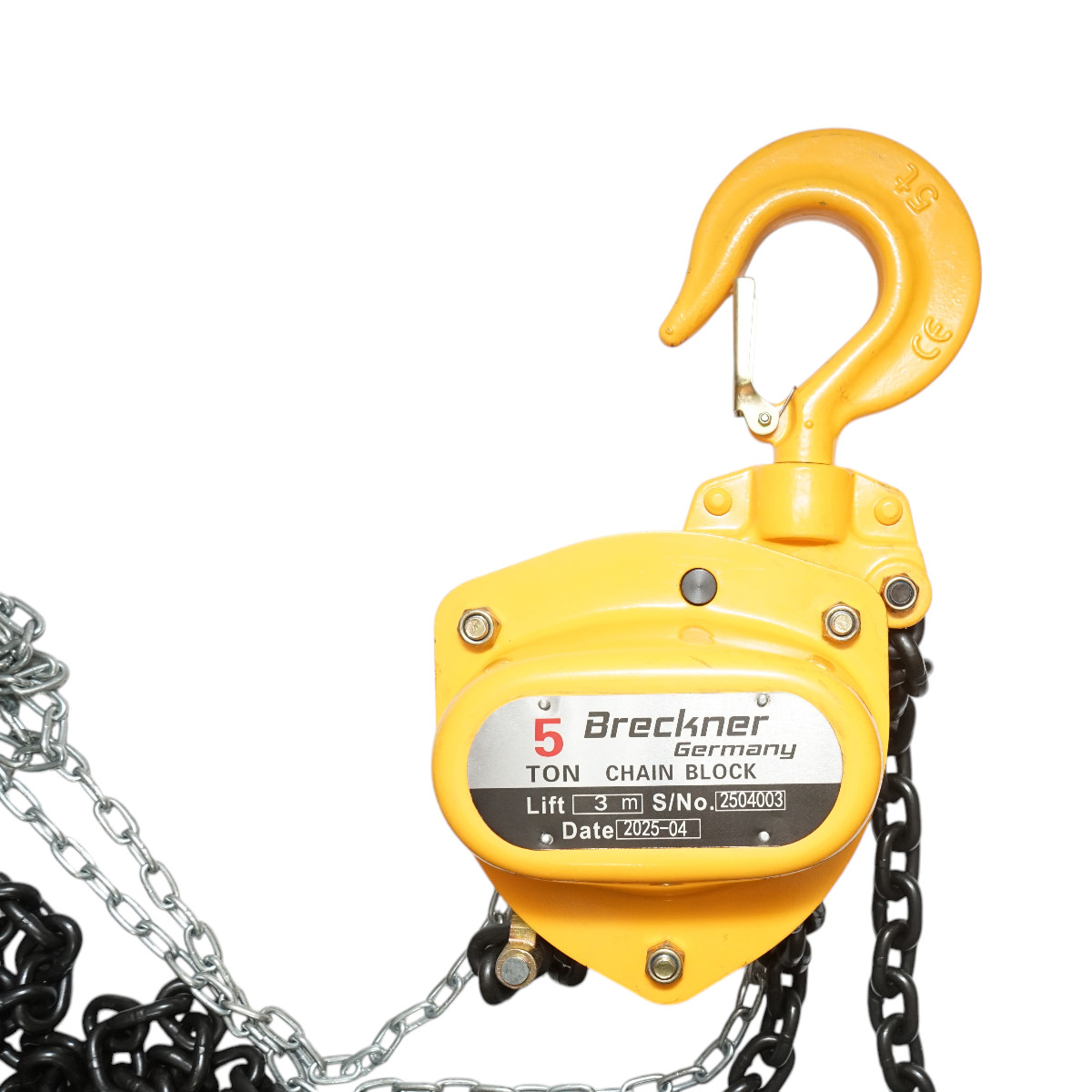 Palan manual cu lant Breckner Germany, sarcina maxima 5000 kg, lungime lant 3 m