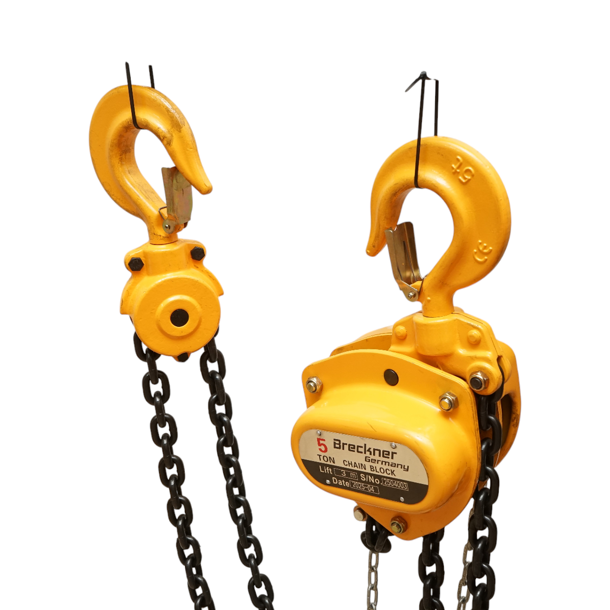 Palan manual cu lant Breckner Germany, sarcina maxima 5000 kg, lungime lant 3 m