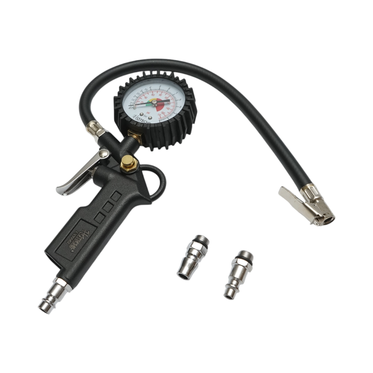 Pistol umflat roti cu furtun si MANOMETRU MECANIC 0-12 bar, Brand Hoteche