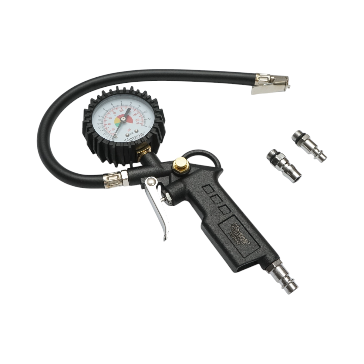 Pistol umflat roti cu furtun si MANOMETRU MECANIC 0-12 bar, Brand Hoteche