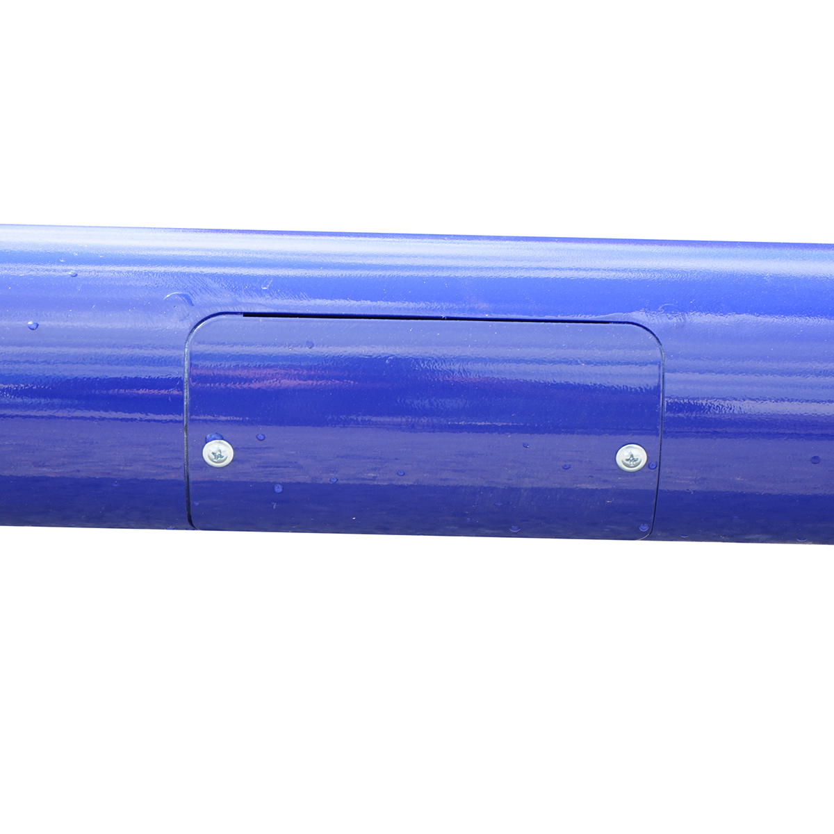 Stalp iluminat 5 m din otel galvanizat 2.5 mm, conic, cu brat orizontal 750 mm si flansa montare beton 250x250x10 mm (interior 60-130 mm)