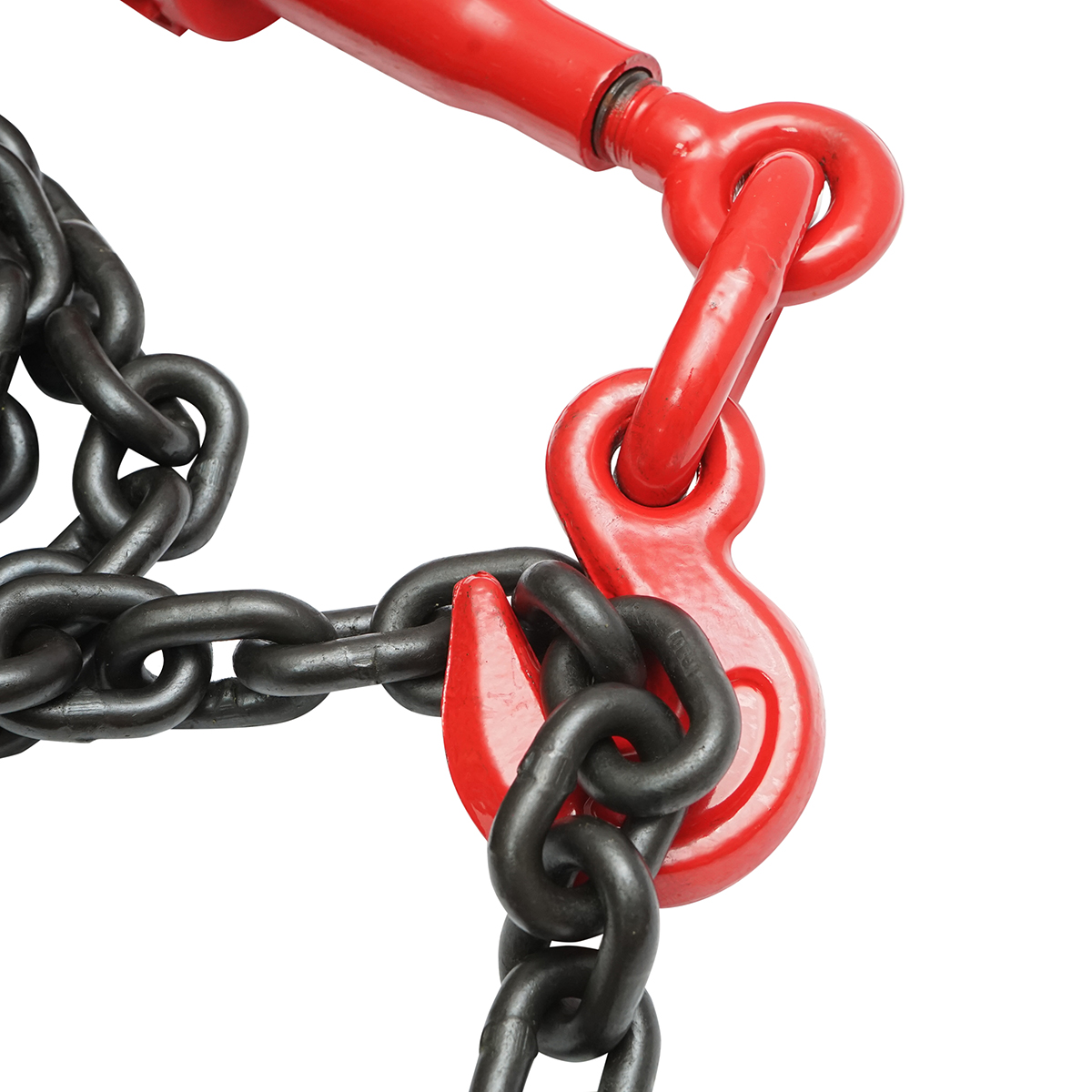 Lant ancorare utilaje grele cu dispozitiv tensionare pe clichet, 6.3T, lungime 4m (4000 mm), grosime zala 10 mm