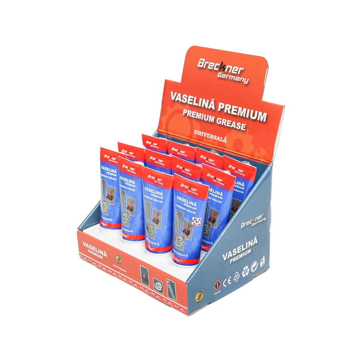 Set stand cu 12 tuburi 100g vaselina premium universala Breckner Germany
