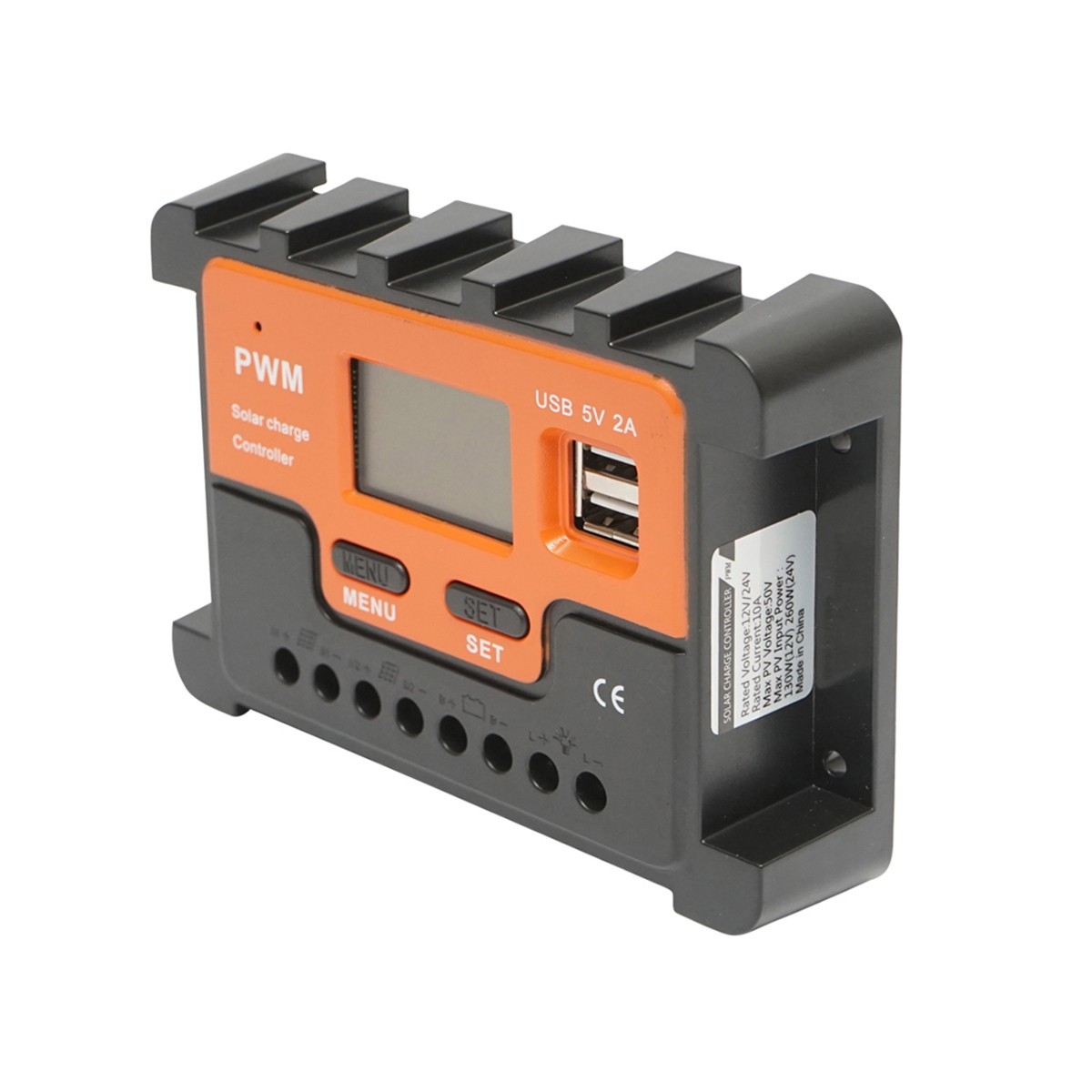 Regulator tensiune pentru panou solar 10A 12V/24V 2X port USB 5V/2A Breckner Germany