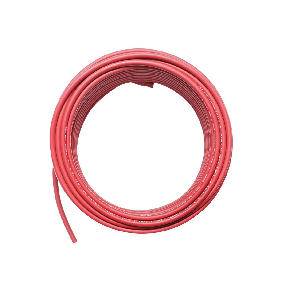 Cablu panou solar 4mmx20m rosu 1.5KV, H1Z2Z2-K Leader