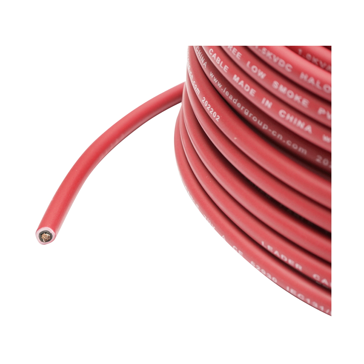 Cablu panou solar 4mmx20m rosu 1.5KV, H1Z2Z2-K Leader