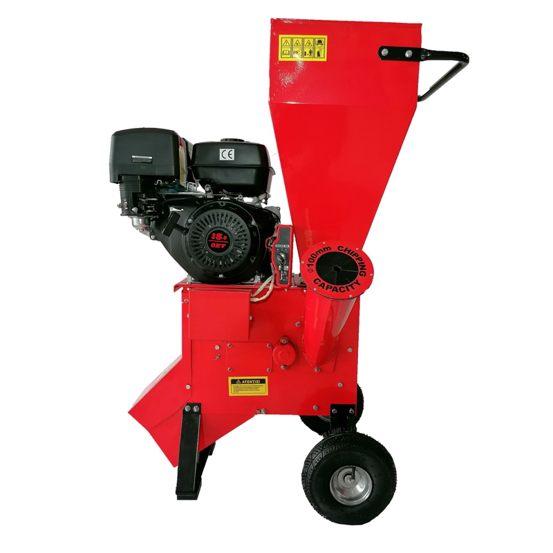 Tocator de crengi pe benzina, TC 15- 100E, cu pornire electrica, 15 CP, grosime max crengi 100 mm, 100 kg Breckner Germany