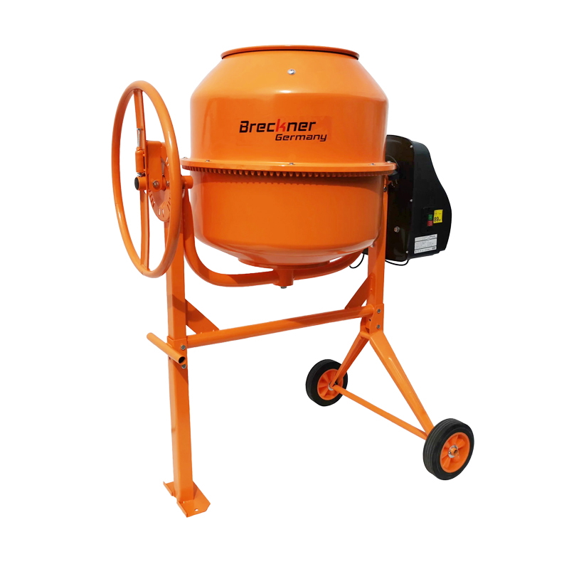 Betoniera Breckner Germany 800W, cuva 180L (150L lucru), pinion si coroana din fonta, stator cu invelis de cupru, 230V/50Hz, 61 Kg, uz casnic