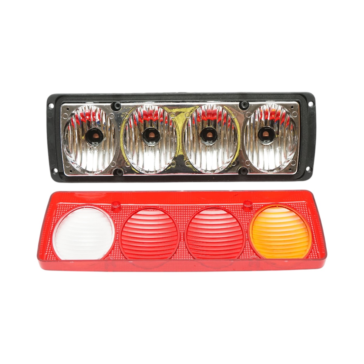 Set lampi spate universale stanga-dreapta Breckner Germany, 12V/24V, 4 functii, 302x114x75 mm