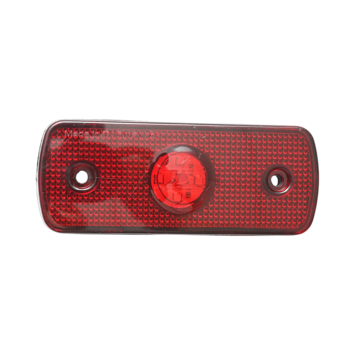 Lampa gabarit laterala slim LED Breckner Germany, 12-24 V, rosie, 108x43.5x12 mm, distanta intre suruburi 75 mm