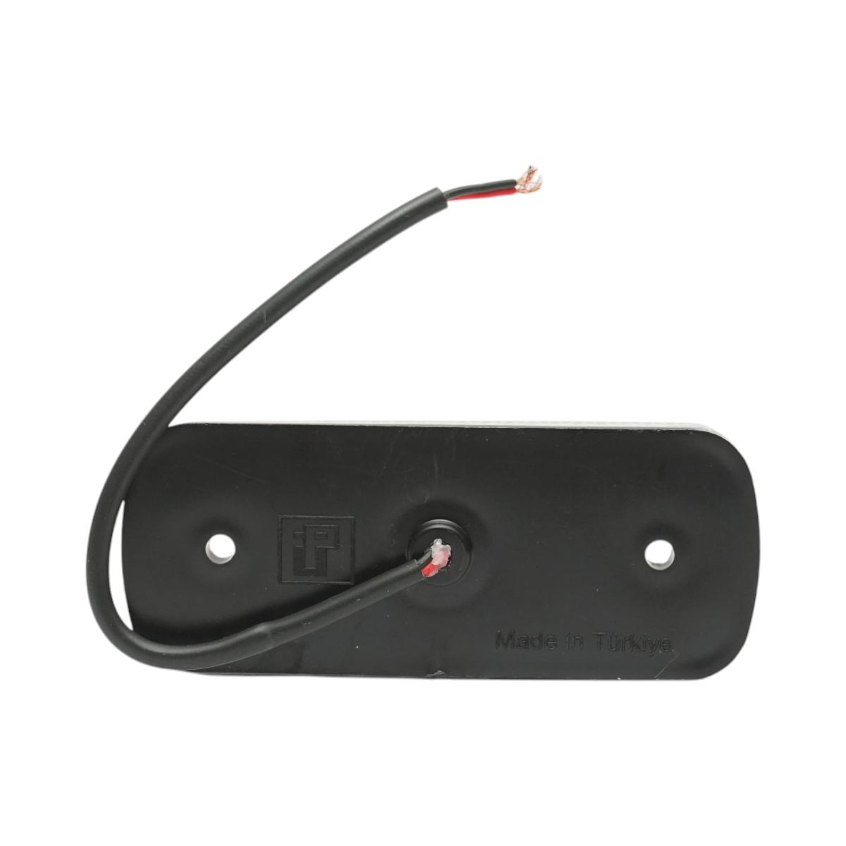 Lampa gabarit laterala slim LED 12-24V alba 108x43.5x12 mm, distanta suruburi 75 mm, Breckner Germany