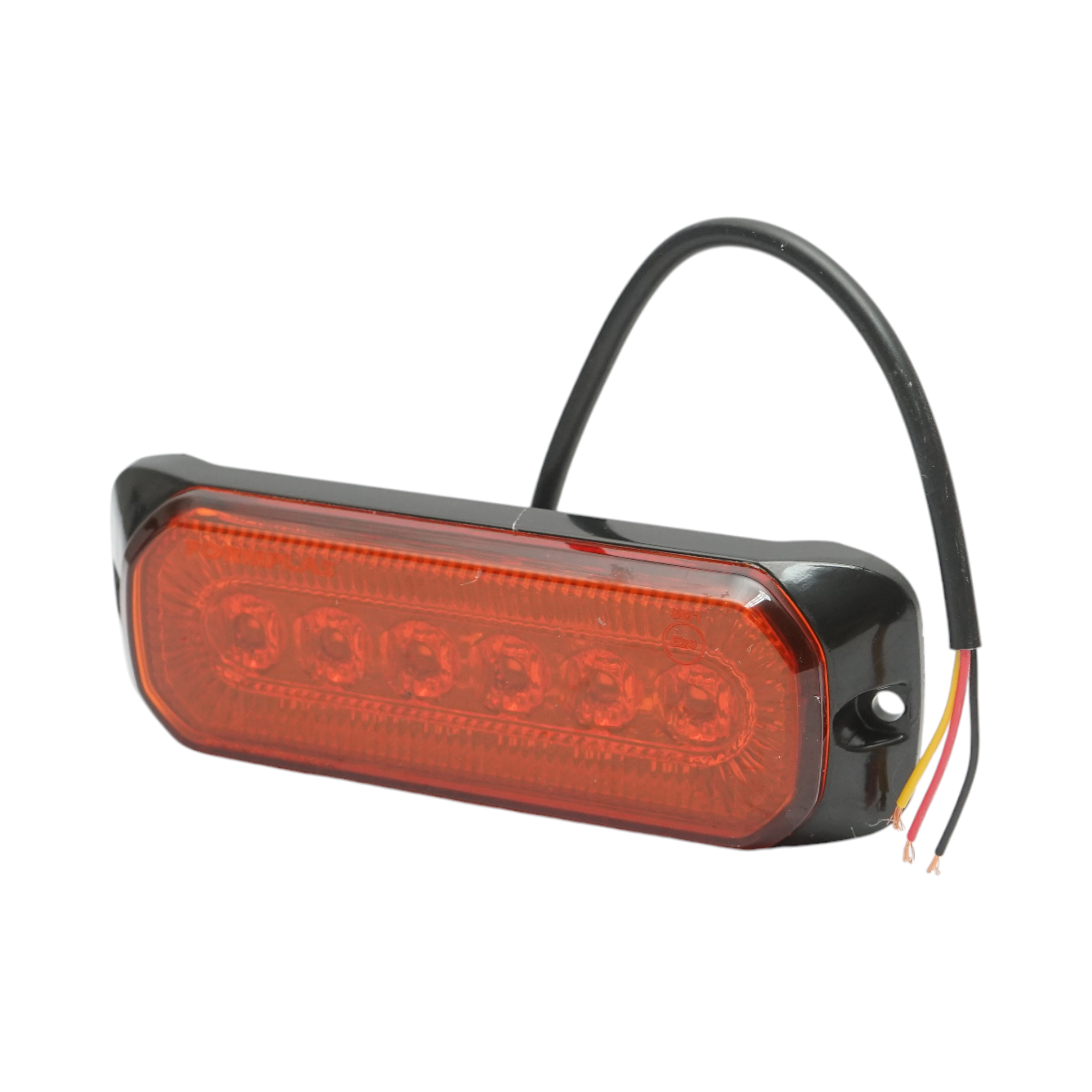 Lampa laterala stroboscopica LED galbena 12-24V, 9 functii, 24 LED-uri, 132x46x19mm, distanta suruburi 122mm, FR1287