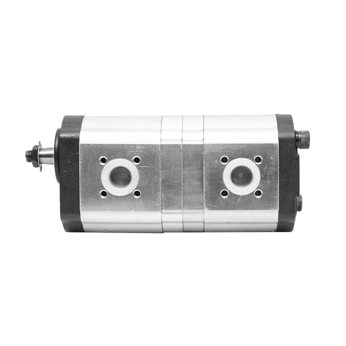 Pompa hidraulica DUBLA Case, Deutz-Fahr, Fendt si Steyr, rotatie stanga, 6+11 cm3, 0510665382, 4 orificii, ax conic 1:5, 250-290 bar, 600-3000 r/min