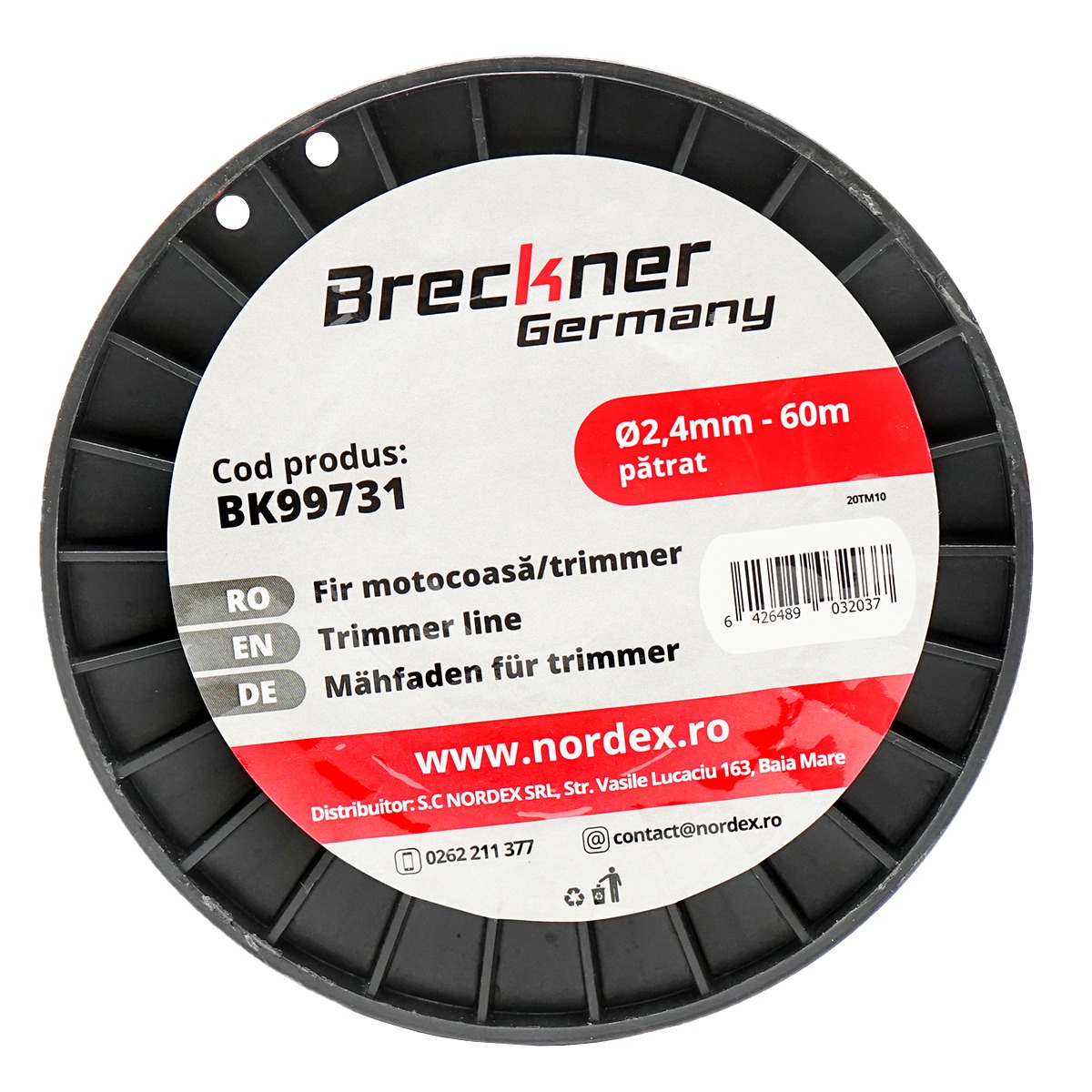 Fir patrat pentru motocoasa 2.4 mm x 60 m Breckner Germany